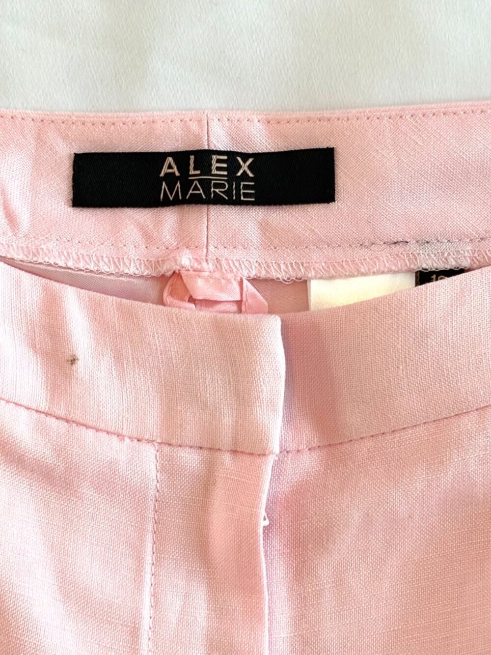 Alex Marie vintage linen trousers 10 pink lined - Picture 5 of 10